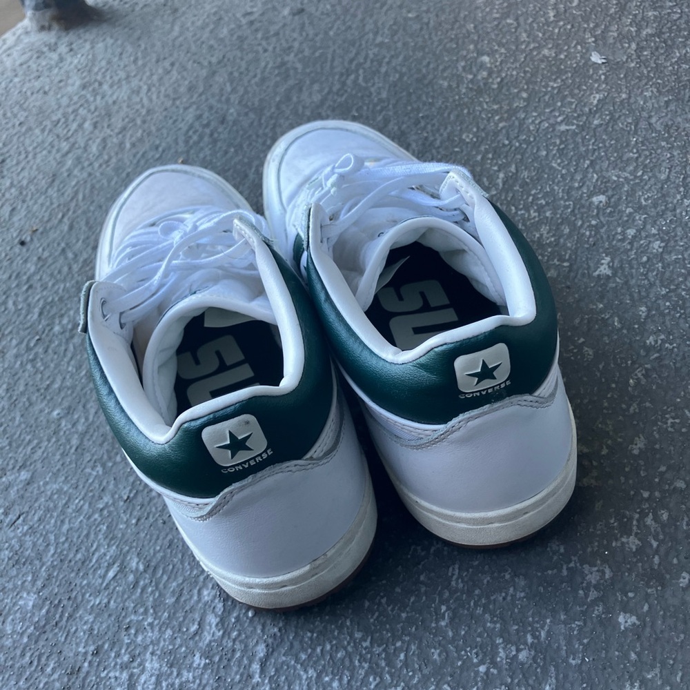 White Converse Mid Tops
